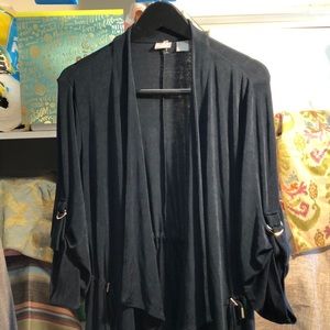 CHICOS TRAVELERS Size 2 (13-14)navy